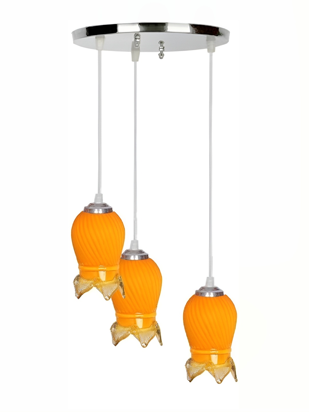 

Afast Orange Textured Traditional Bell Shaped Ceiling Lamp