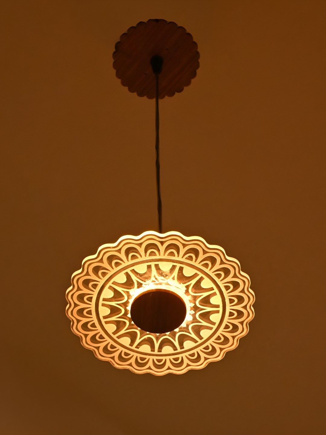 

Afast Grey Textured Glass Traditional Ceiling Lamp