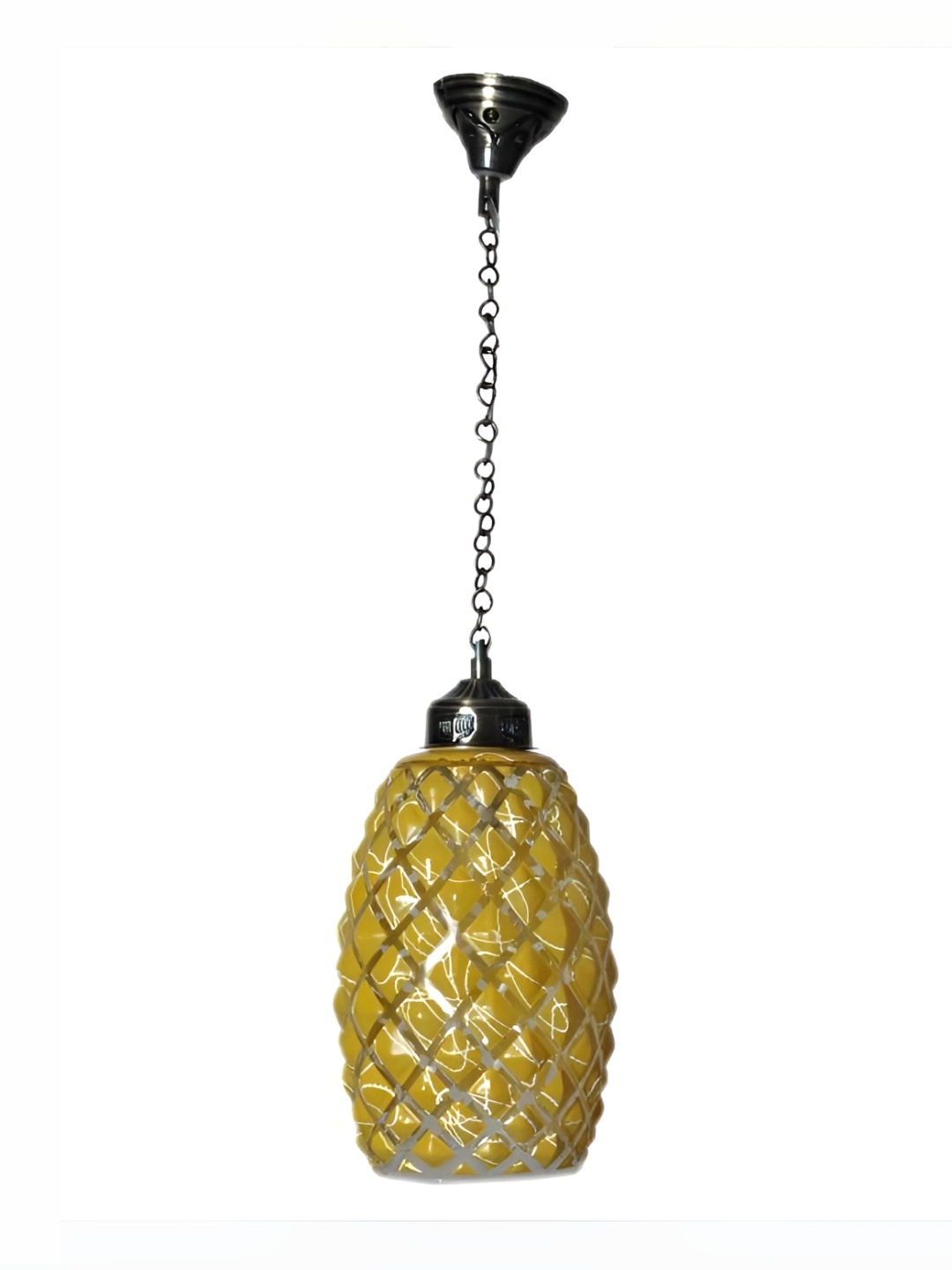 

Afast Yellow Textured Glass Traditional Ceiling Lamp