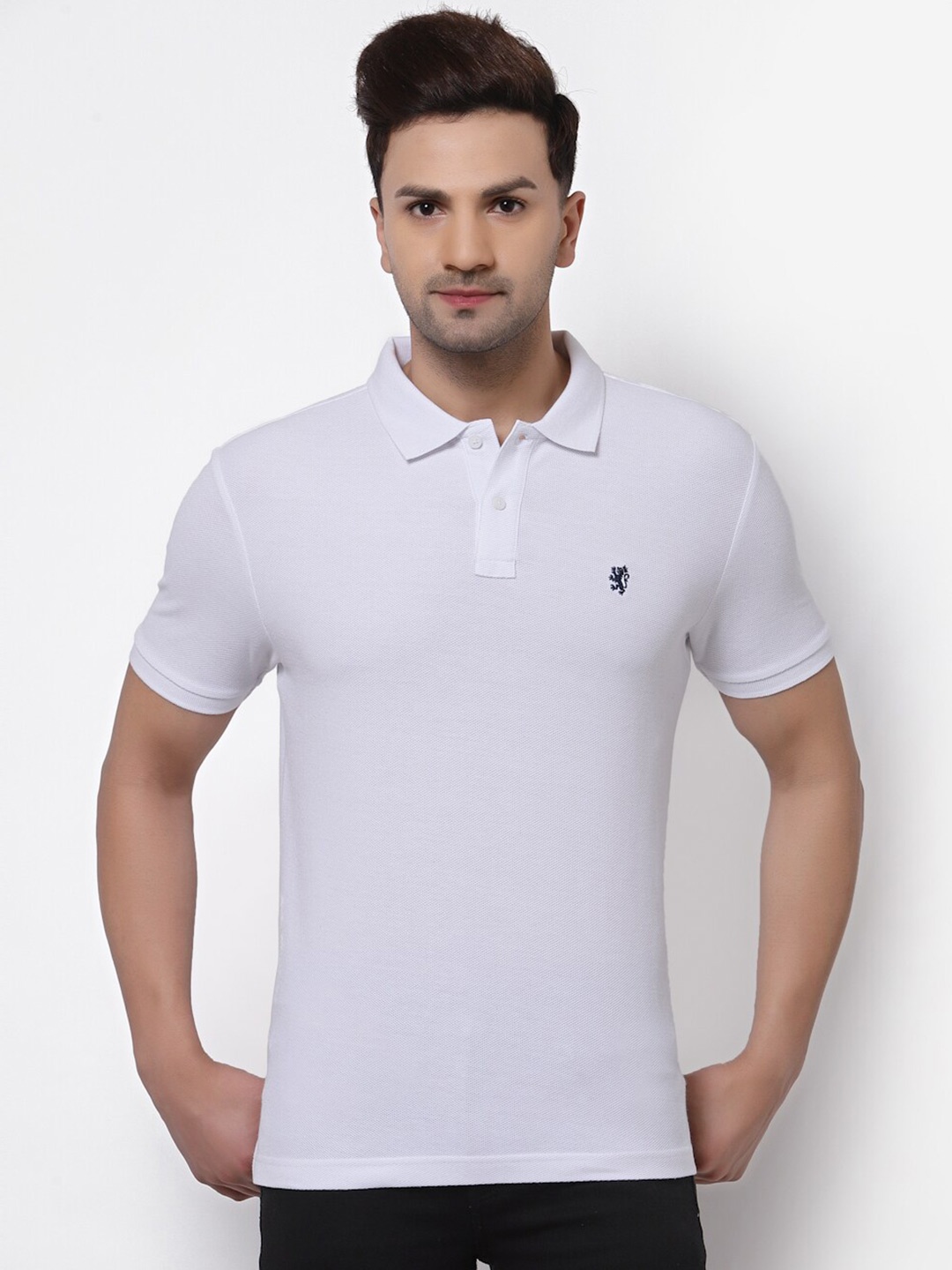 

Red Tape Polo Collar Pure Cotton T-shirt, White