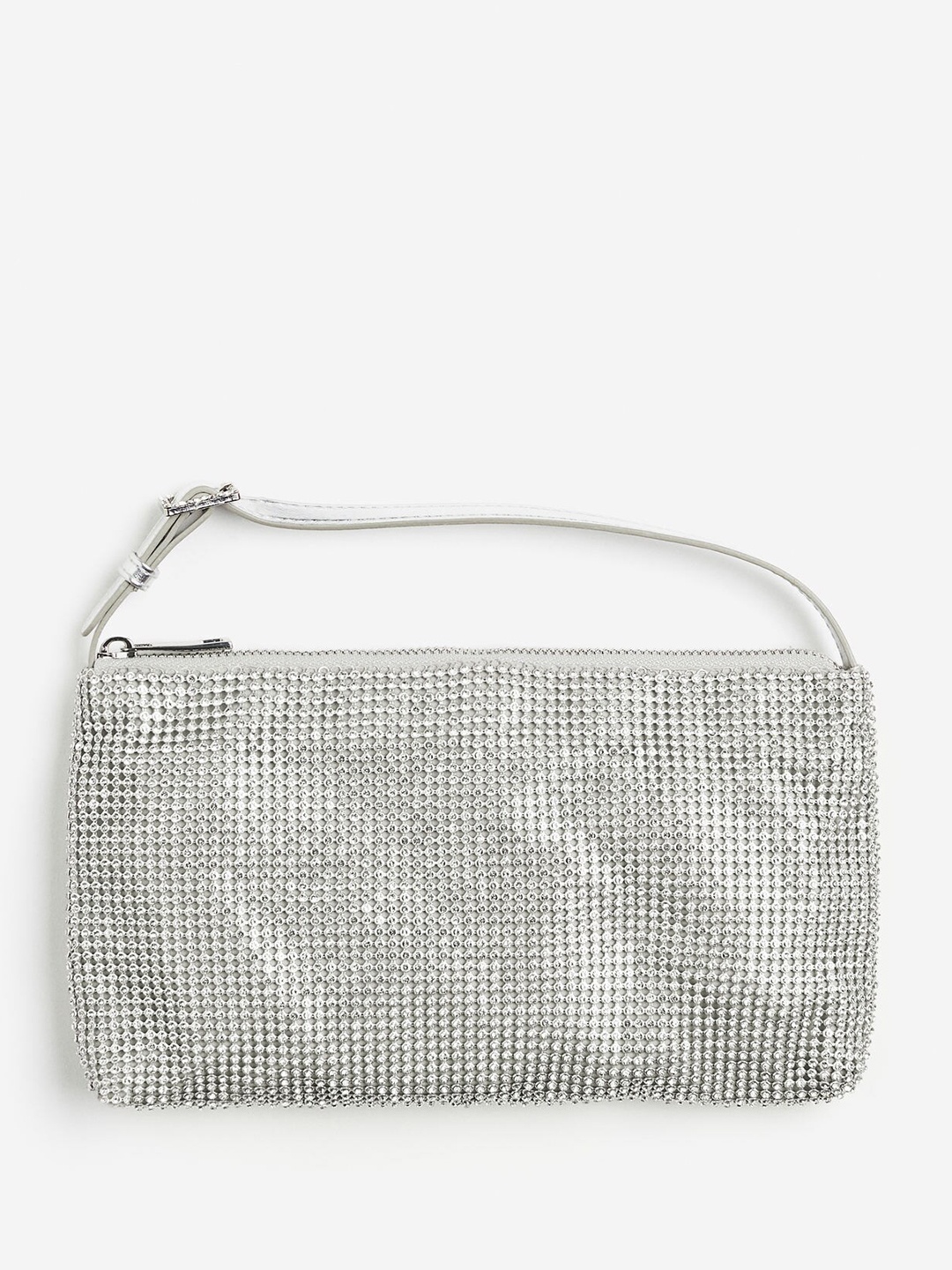 

H&M Rhinestone Clutch Bag, Silver