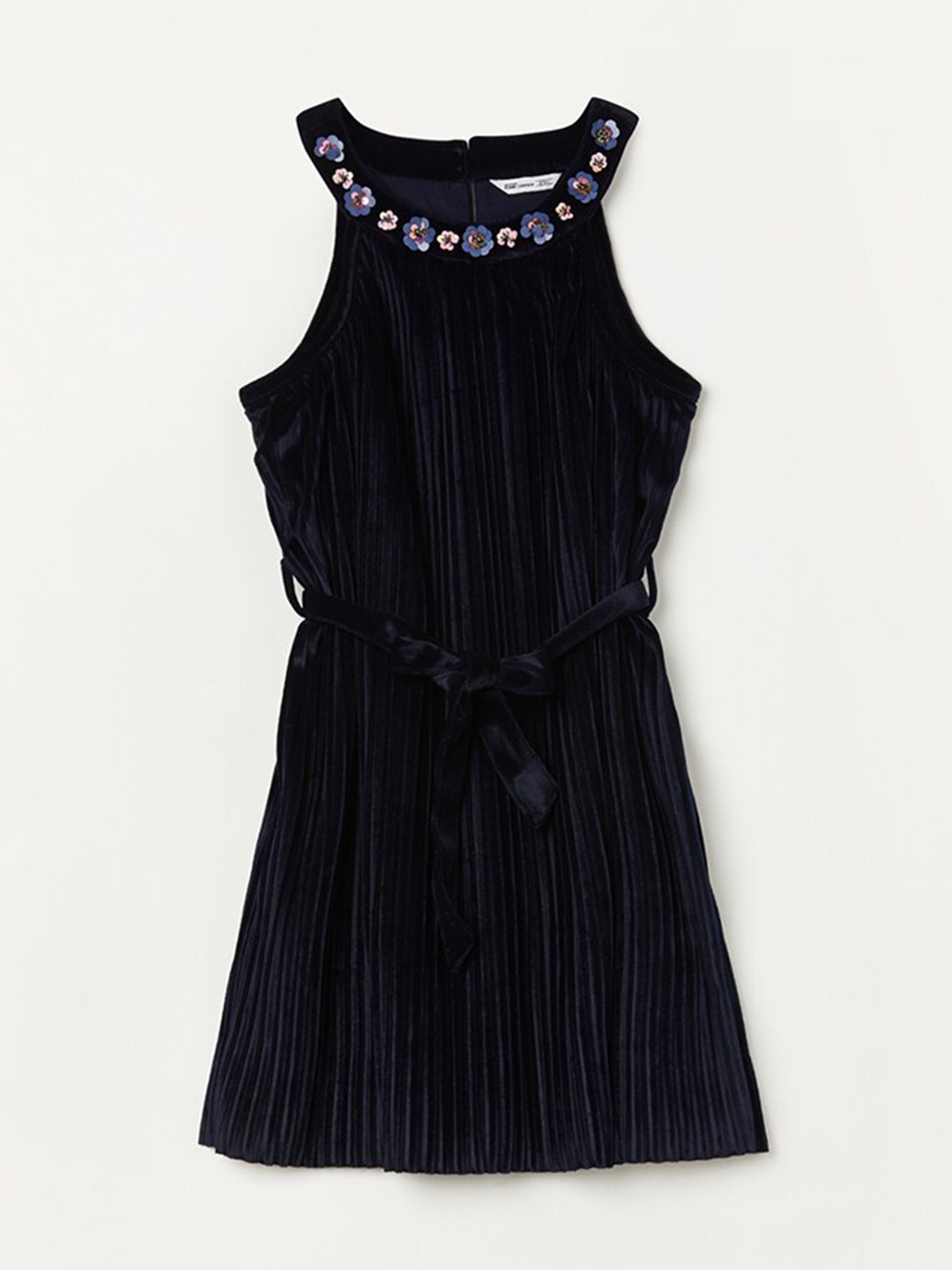 

Fame Forever by Lifestyle Girls Sleeveless A-Line Dress, Navy blue
