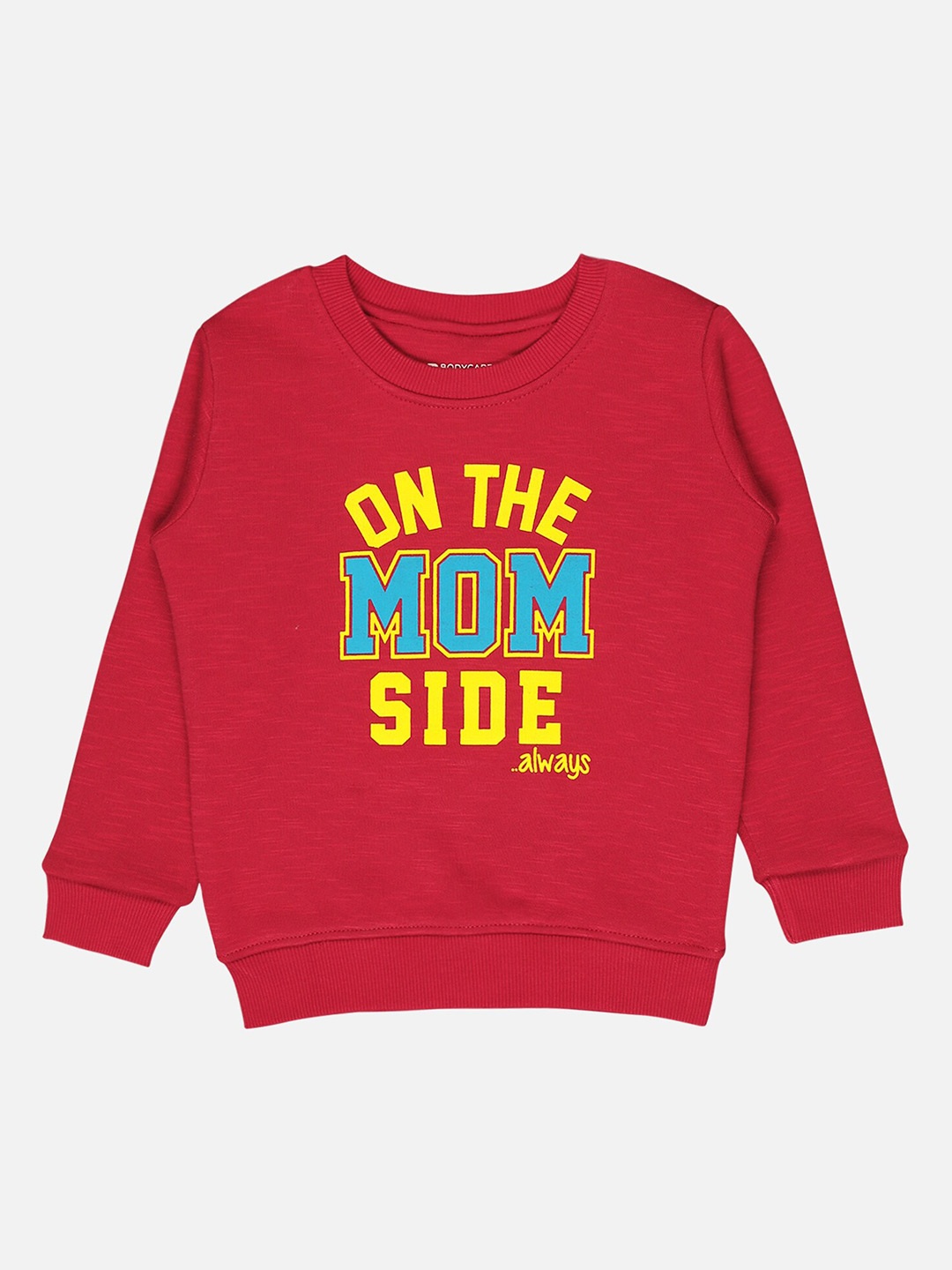 

Bodycare Kids Boys Typography Printed Fleece Sweatshirt, Maroon