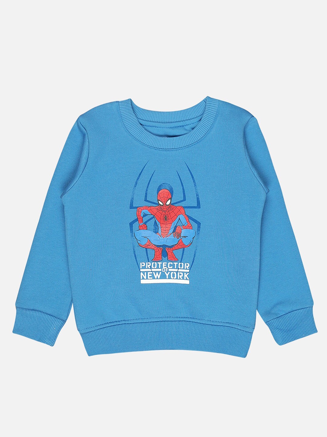 

Bodycare Kids Boys Spider Man Printed Fleece Pullover, Blue