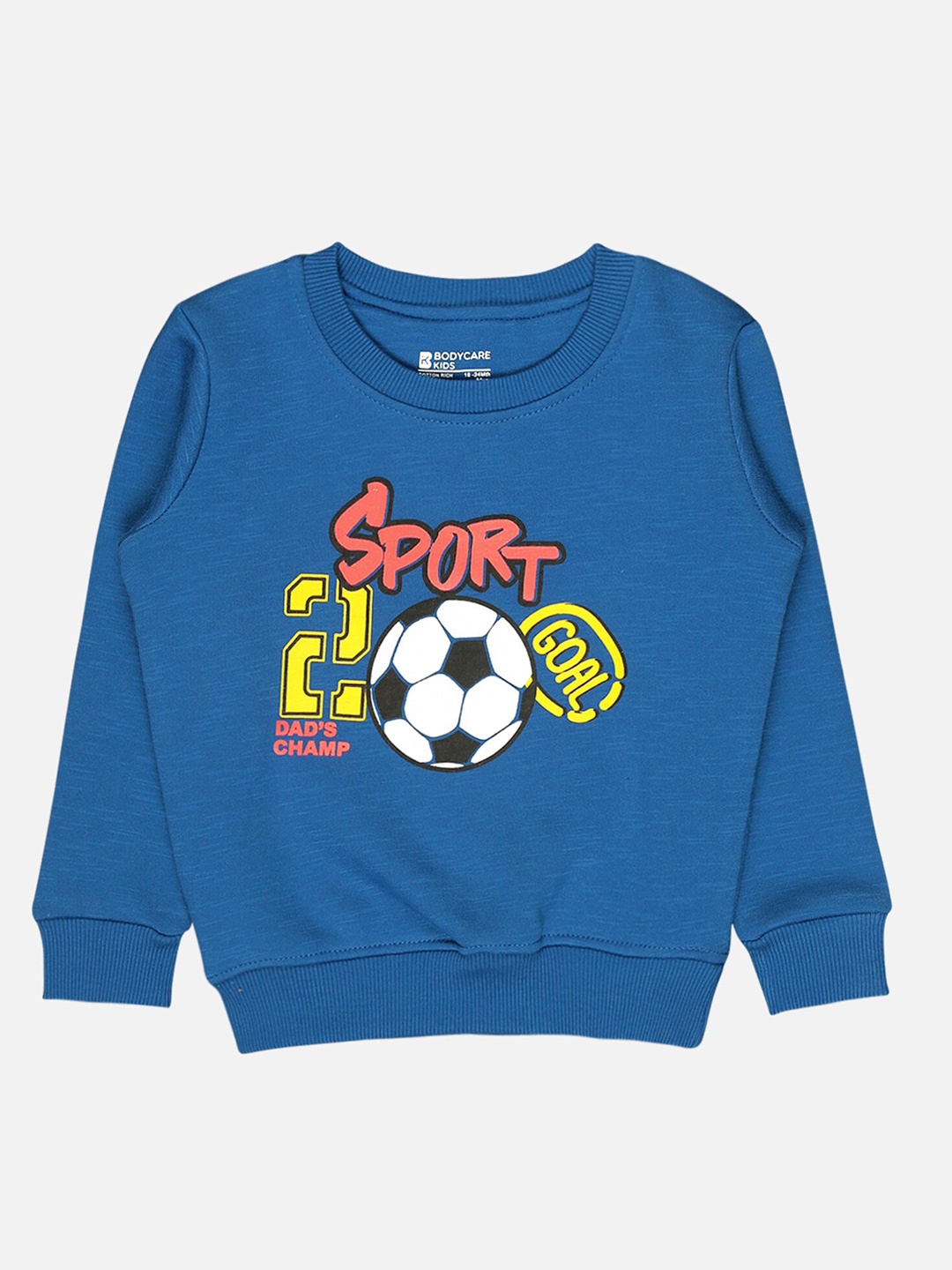 

Bodycare Kids Boys Graphic Printed Fleece Sweatshirt, Blue