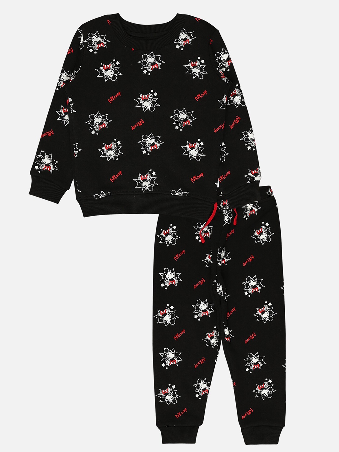 

Bodycare Kids Infants Boys Mickey & Friends Printed Sweatshirt with Trousers, Black