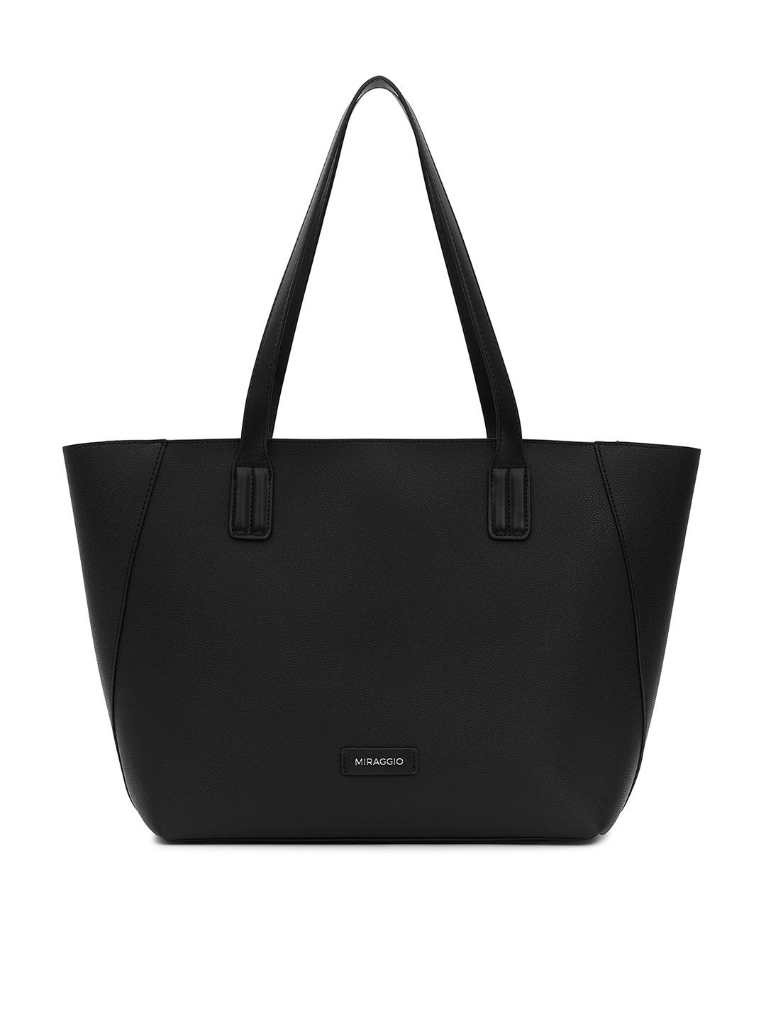 

MIRAGGIO Oversized Structured Shoulder Bag, Black