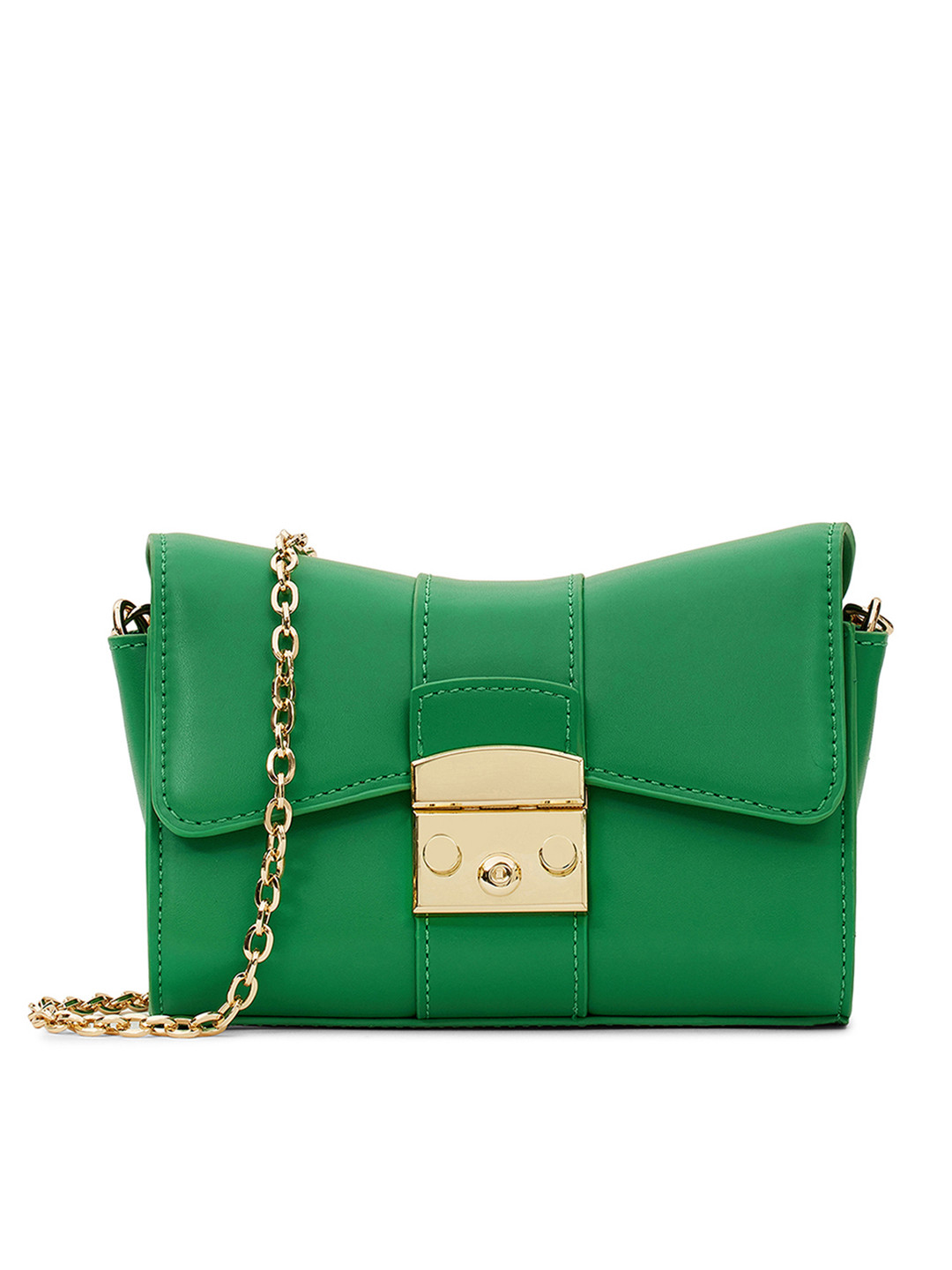 

MIRAGGIO Structured Sling Bag, Green