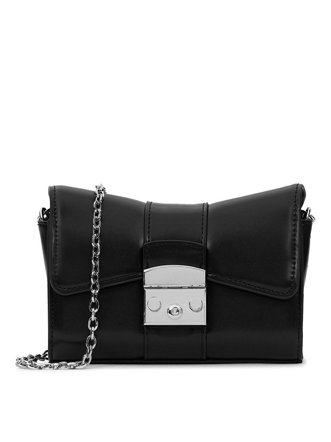 

MIRAGGIO Structured Sling Bag, Black