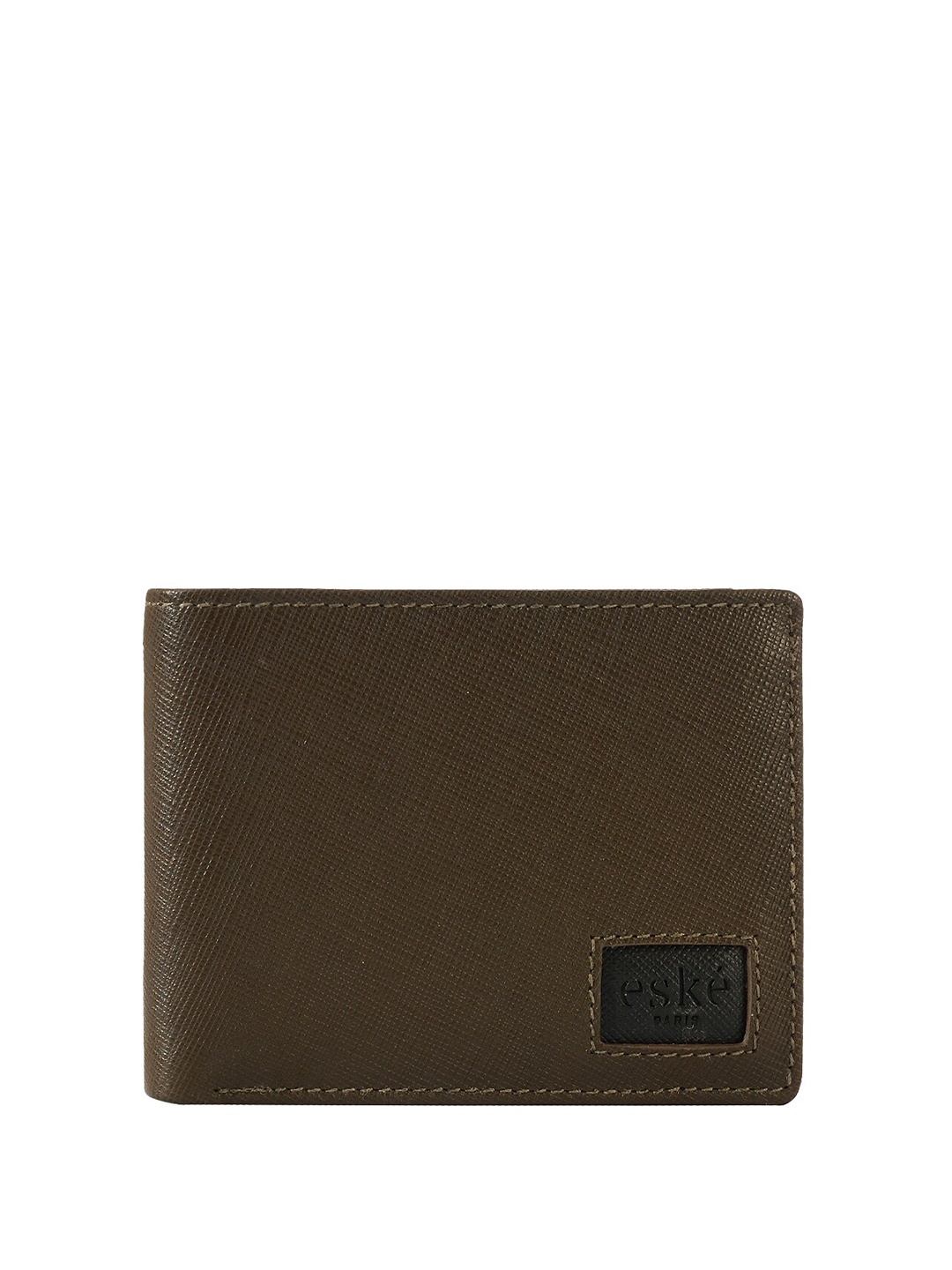 

Eske Textured Leather Two Fold Wallet, Brown