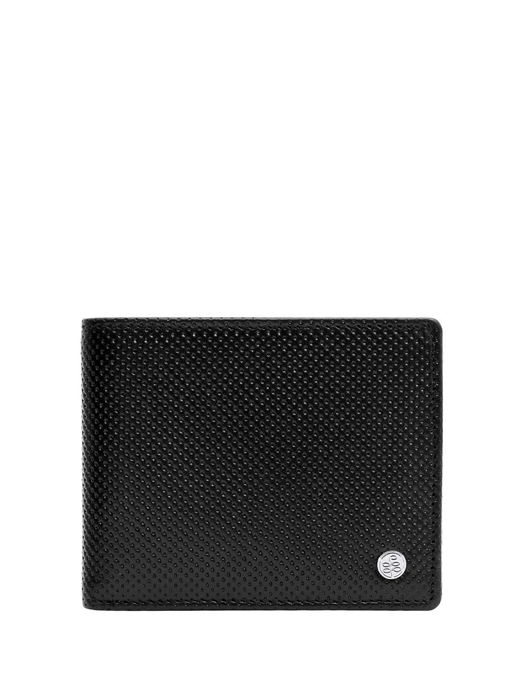 

Eske Men Leather Two Fold Wallet, Black