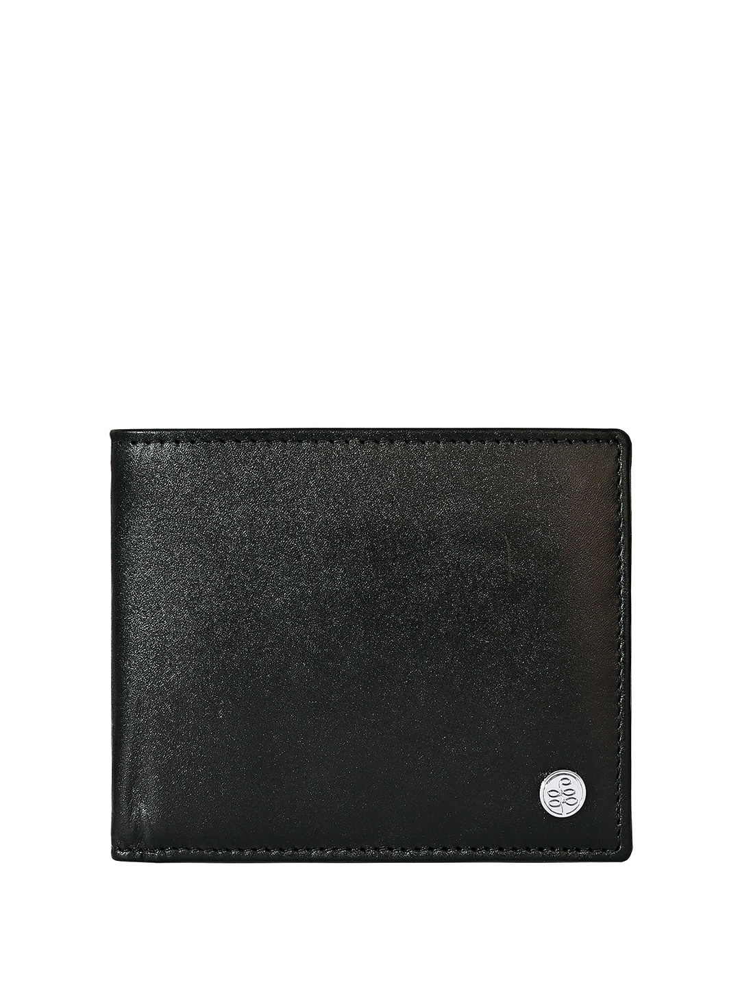 

Eske Men Leather Two Fold Wallet, Black