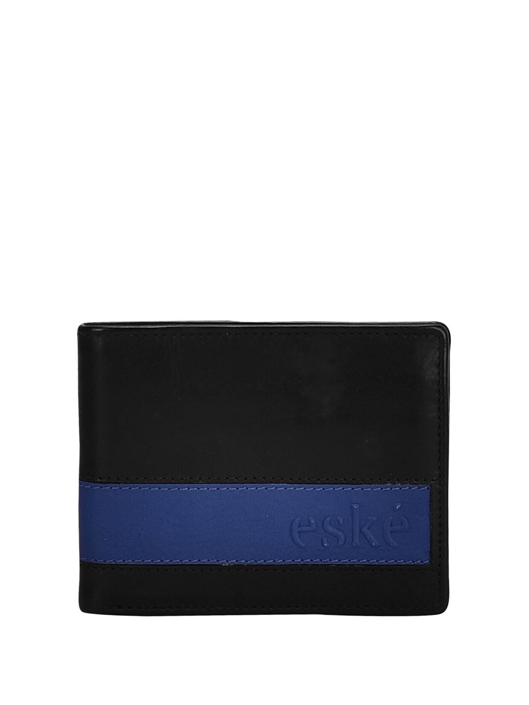 

Eske RFID Leather Two Fold Wallet, Black