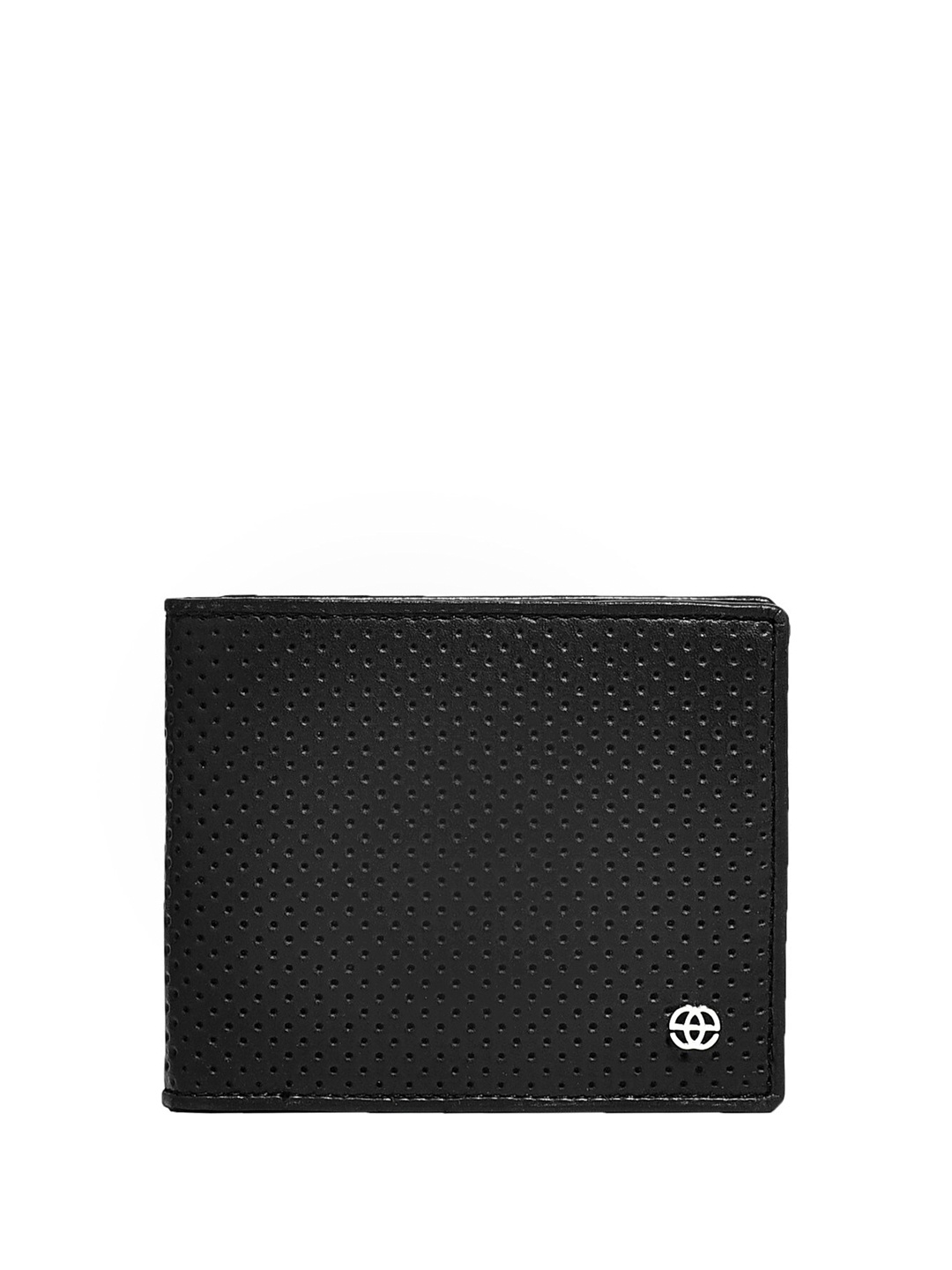 

Eske Men RFID Leather Two Fold Wallet, Black