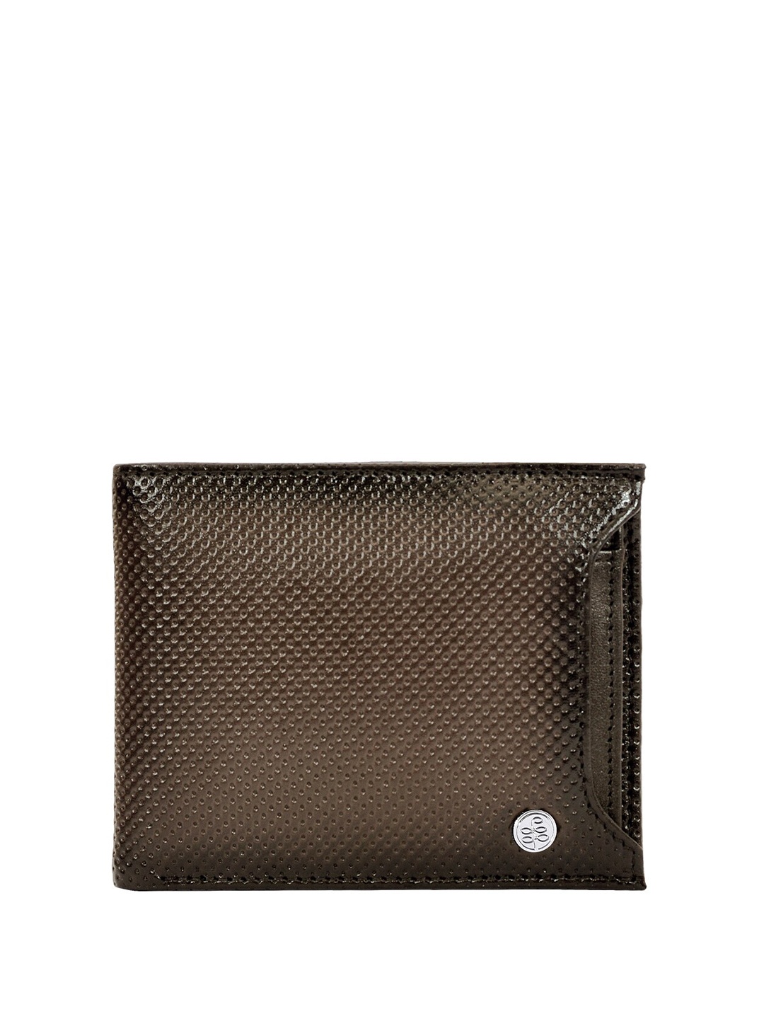 

Eske Men Animal Textured Leather RFID Two Fold Wallet, Brown