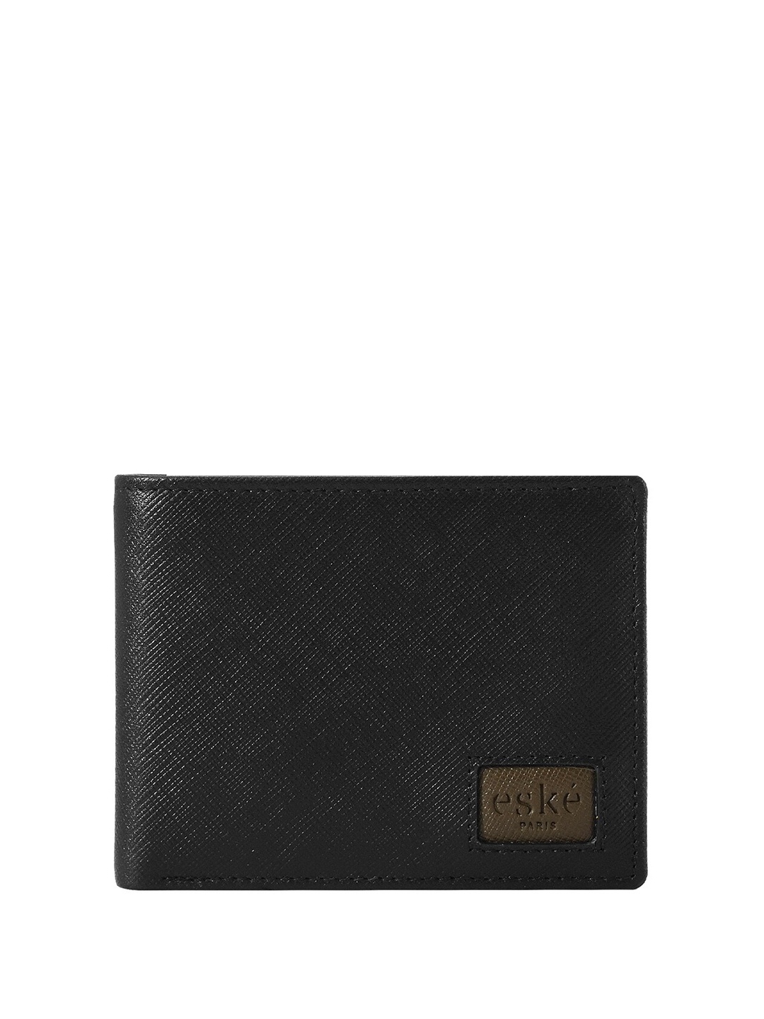 

Eske RFID Leather Two Fold Wallet, Black