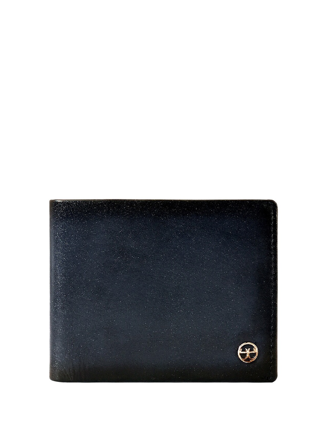 

Eske Men Leather Two Fold Wallet, Navy blue