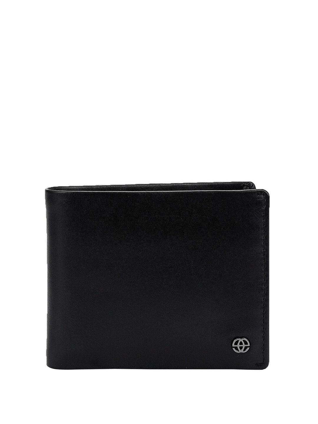 

Eske Men RFID Leather Two Fold Wallet, Black