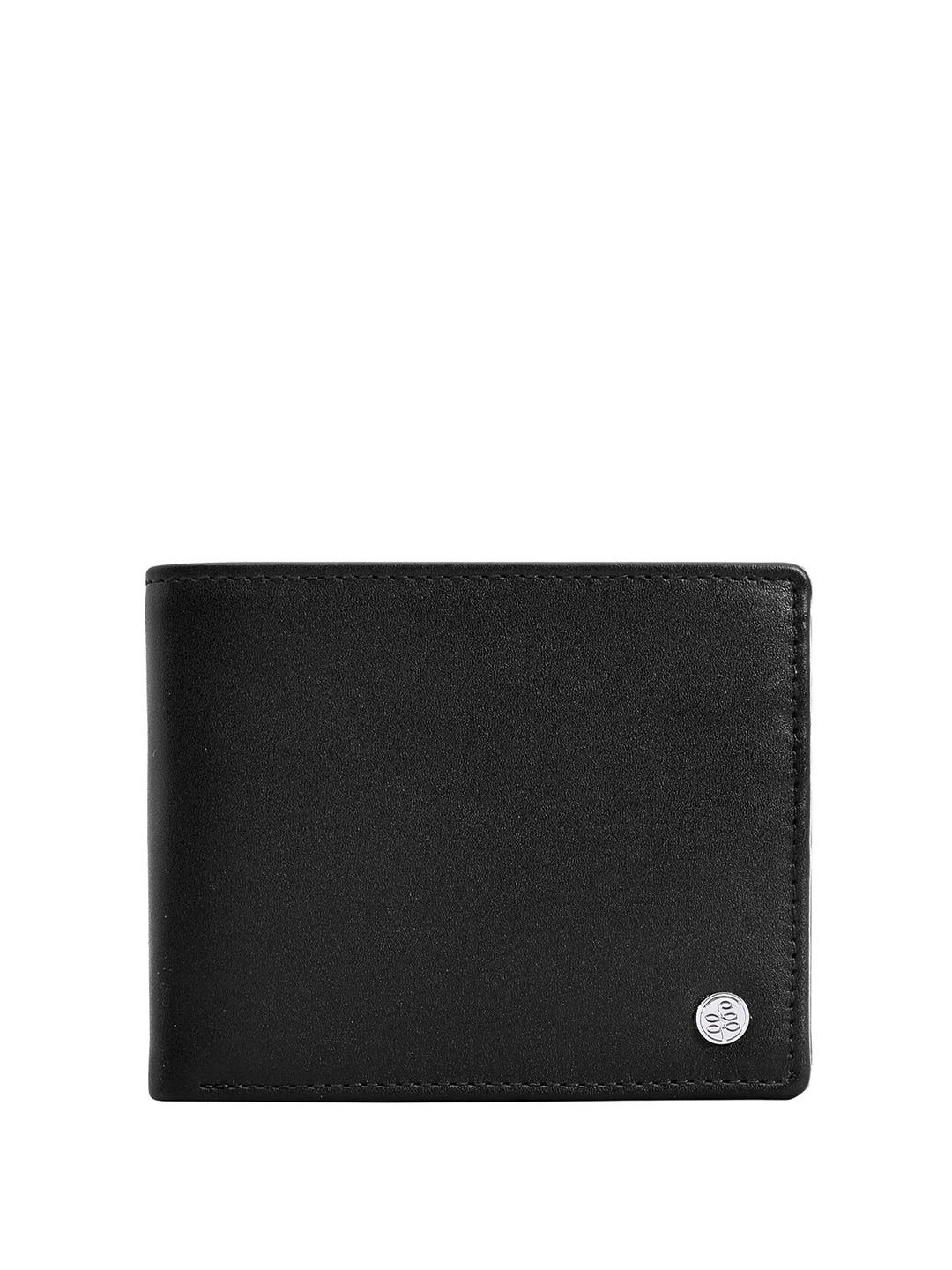 

Eske Men Textured Leather RFID Two Fold Wallet, Black