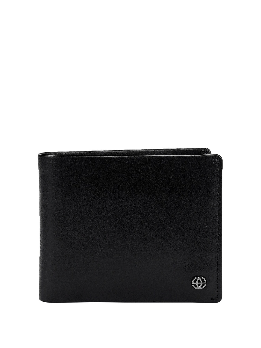 

Eske Men Leather Two Fold Wallet, Black