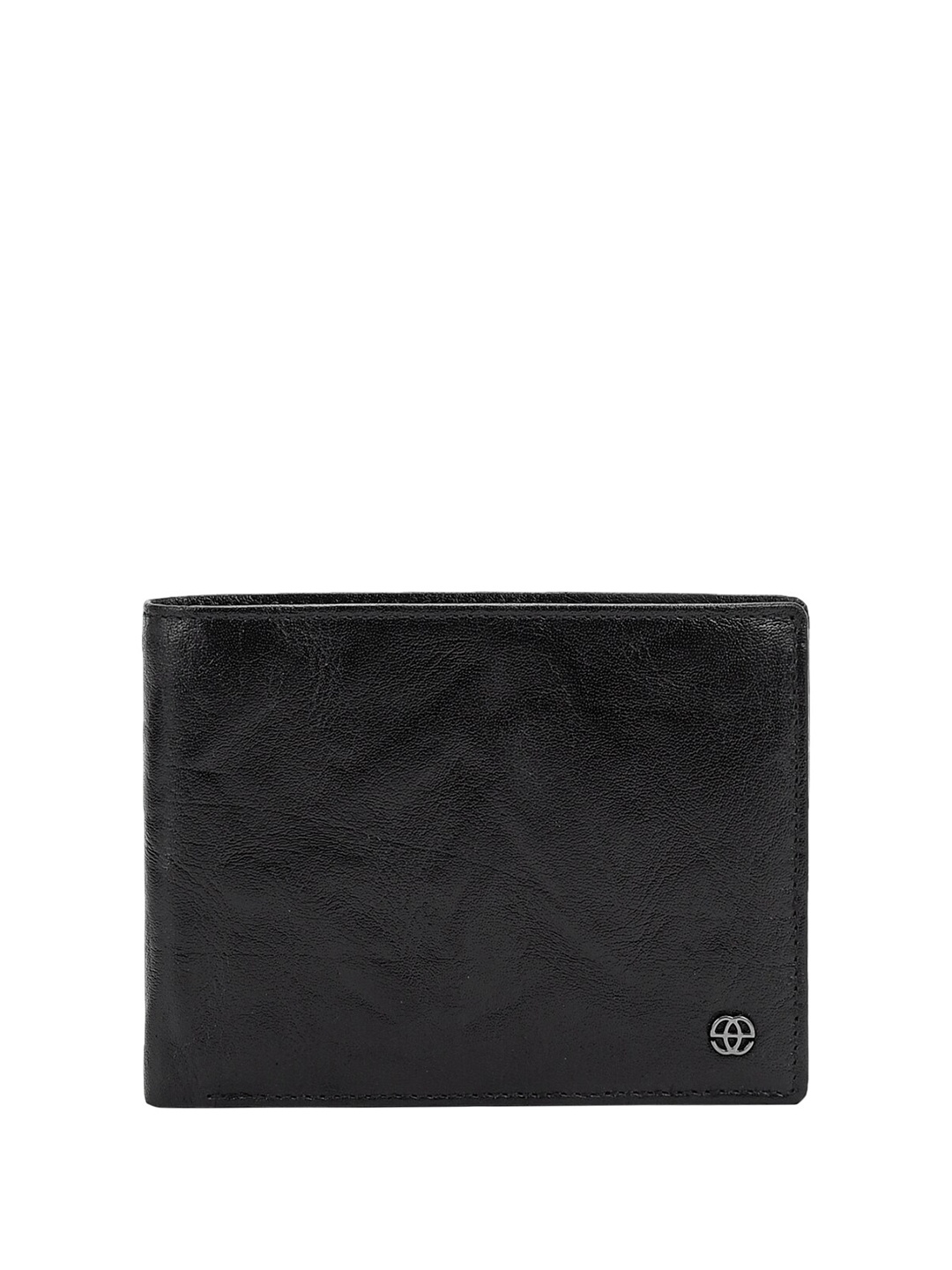 

Eske Men Leather Two Fold Wallet, Black