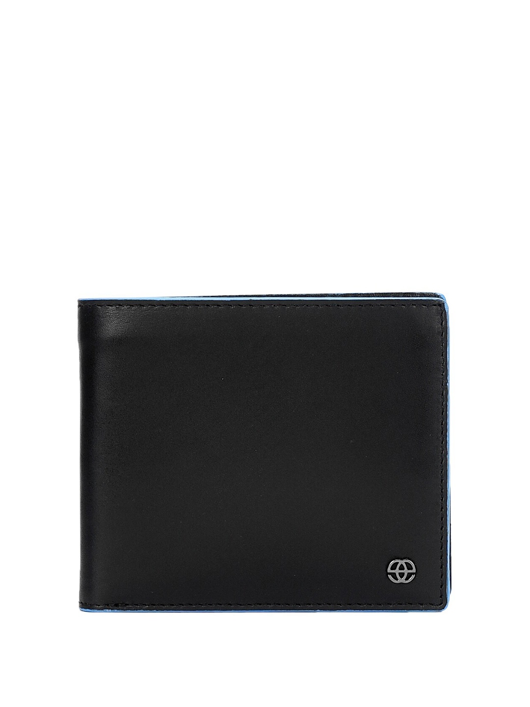 

Eske Men Textured Leather Two Fold Wallet, Black