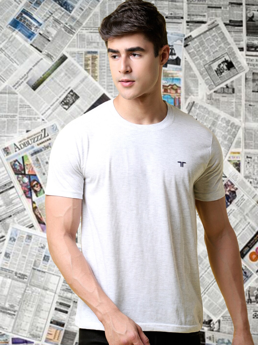 

Tee Projekt Round Neck Short Sleeves T-shirt, White