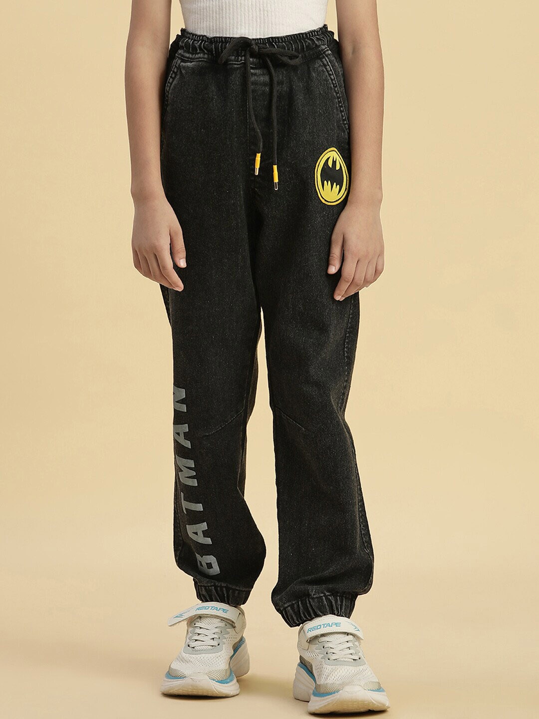 

Kids Ville Boys Batman Printed Cotton Joggers, Grey