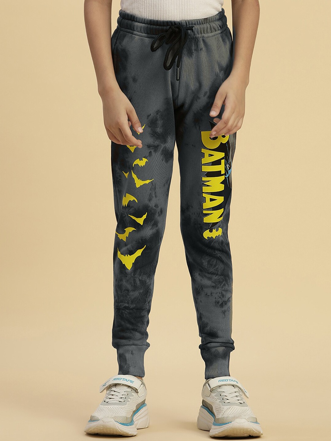 

Kids Ville Boys Batman Printed Joggers, Grey