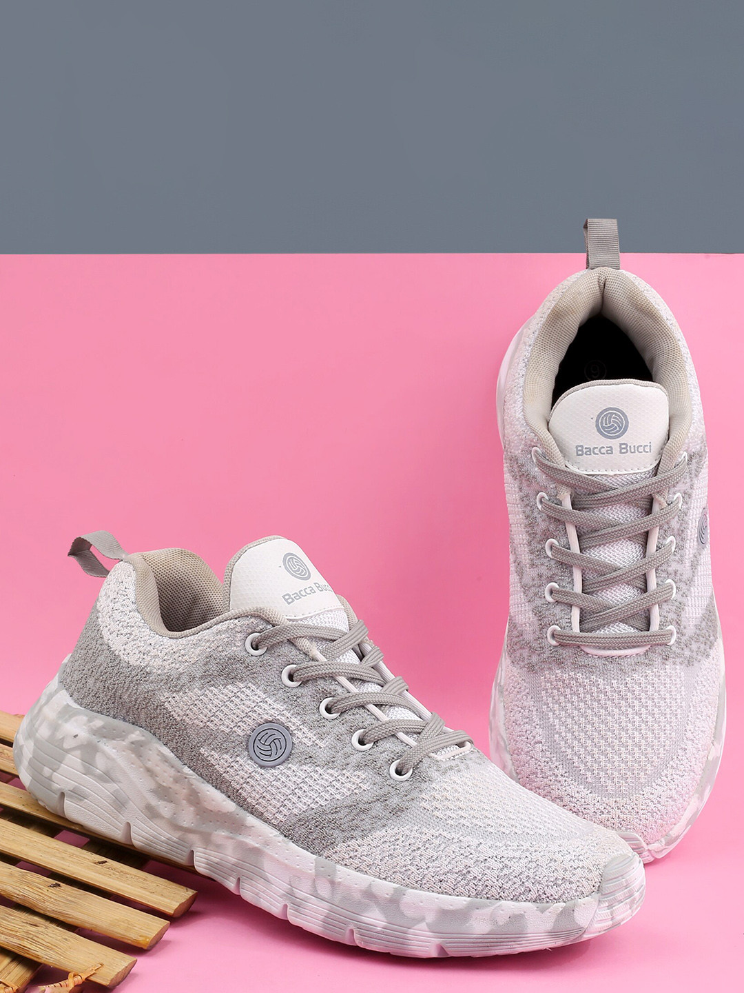 

bacca bucci Women Shockproof Sole FemmeFlex Running Shoes, White