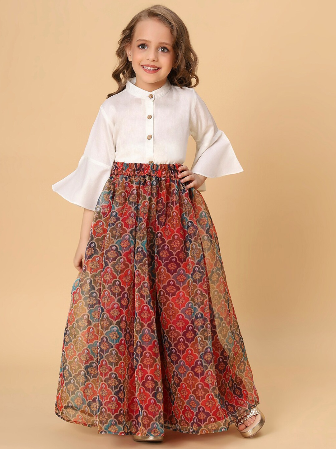 

K&U Cord Of Love Girls Ready to Wear Lehenga Choli, Maroon
