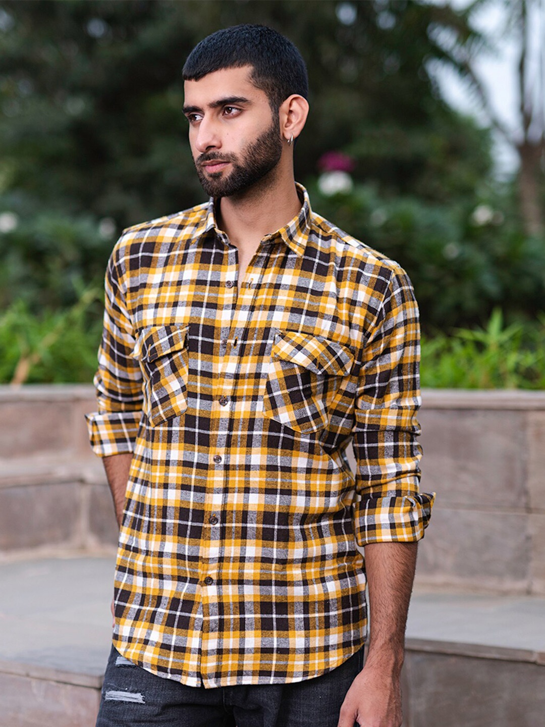 

Tistabene New Checked Casual Cotton Shirt, Yellow