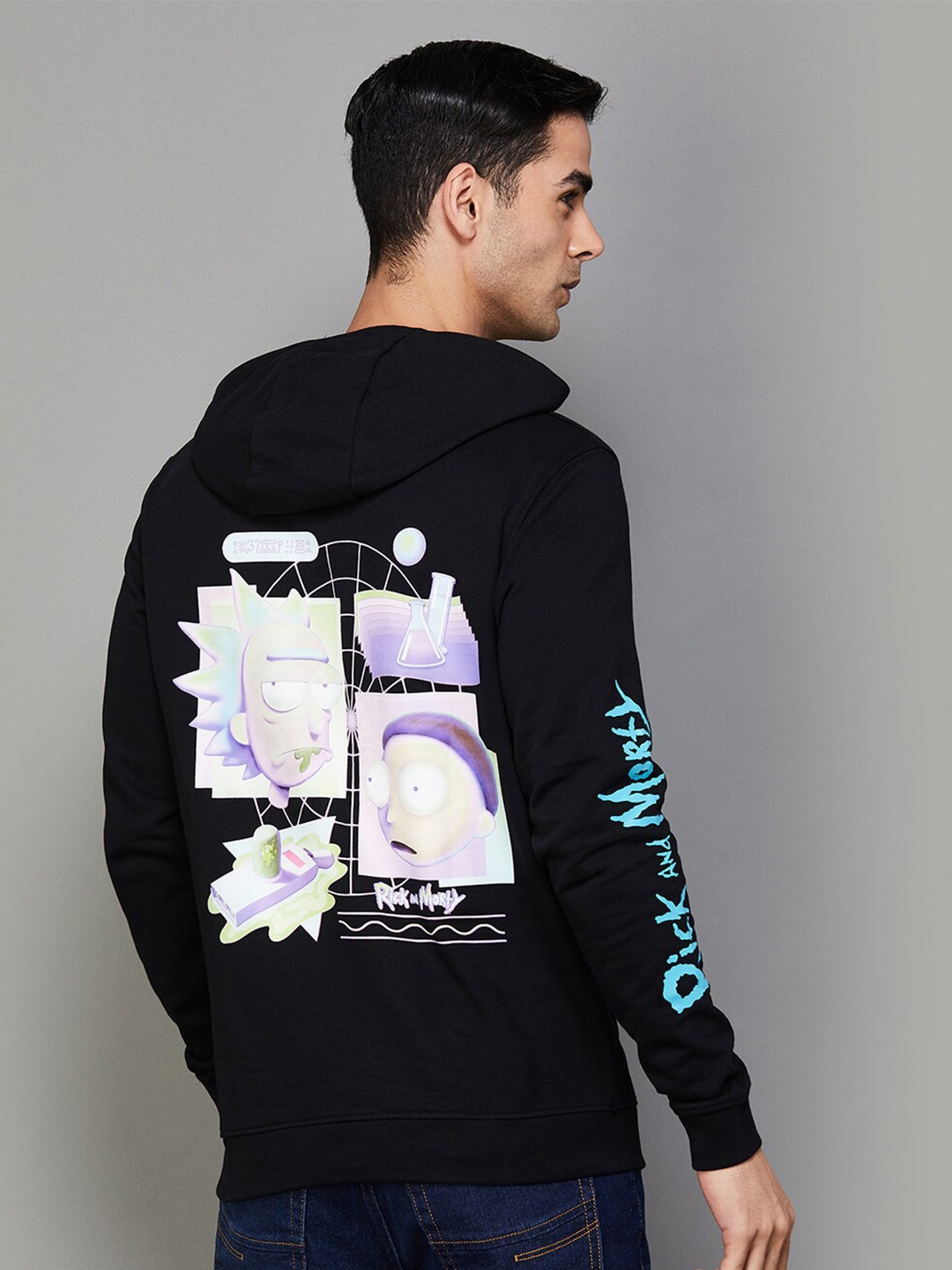 

Forca by Lifestyle Graphic Printed Hooded Sweatshirt, Black