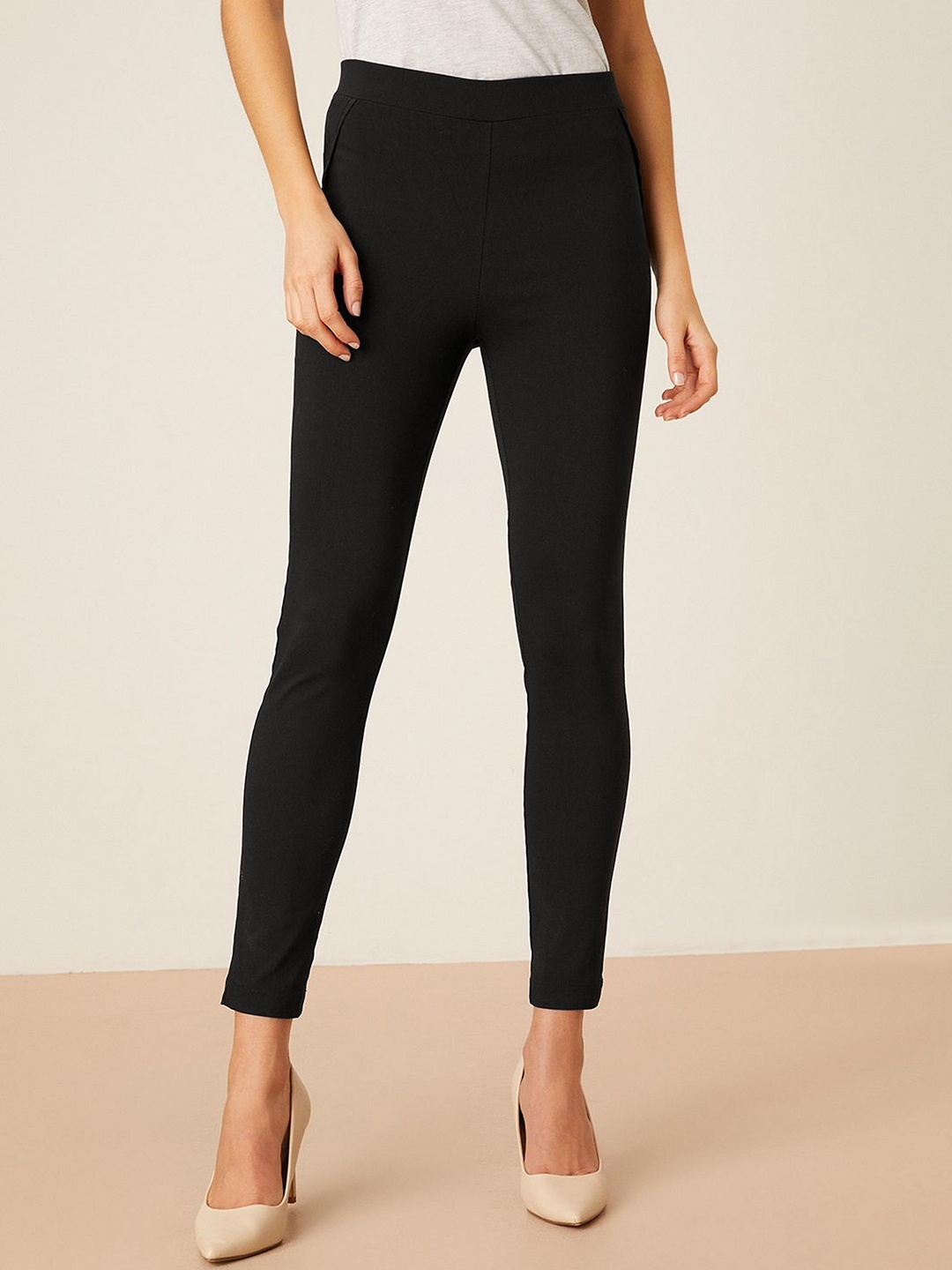 

DOROTHY PERKINS Women Bengaline Skinny Treggings, Black