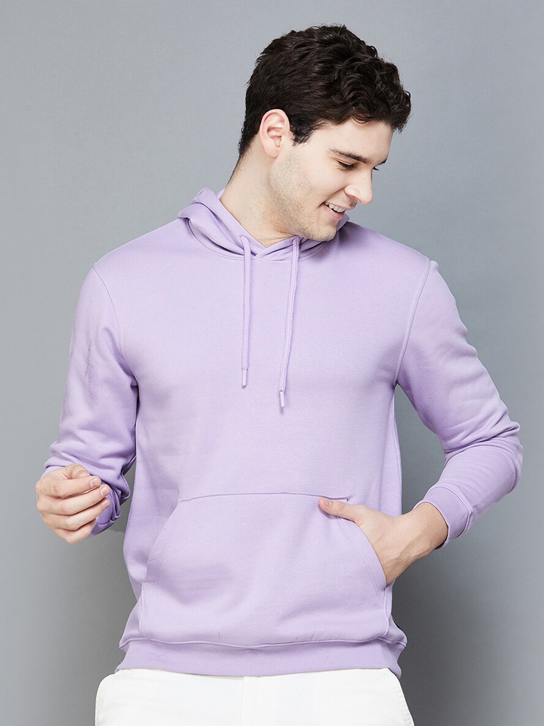 

Fame Forever by Lifestyle Hooded Long Sleeves Pullover Sweatshirt, Purple