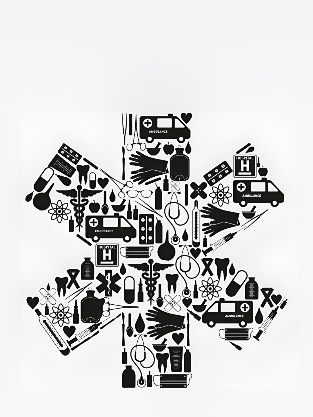 CVANU Black Self-Adhesive Wall Sticker