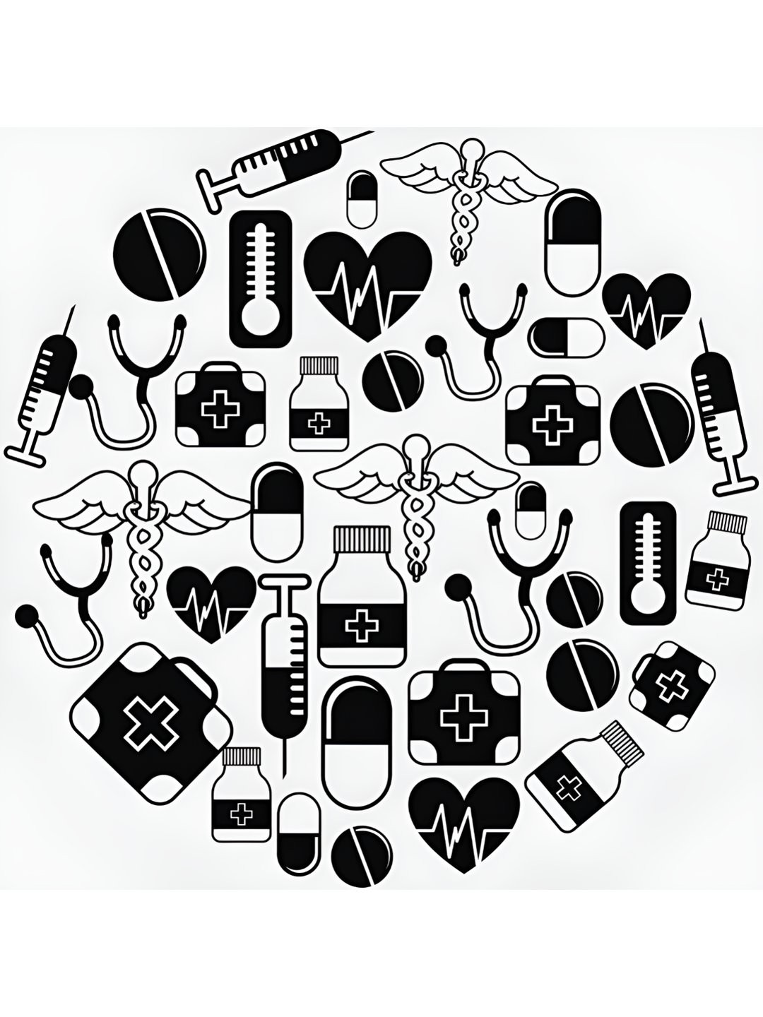 

CVANU Black Doctor PVC Vinyl Self-Adhesive Wall Sticker