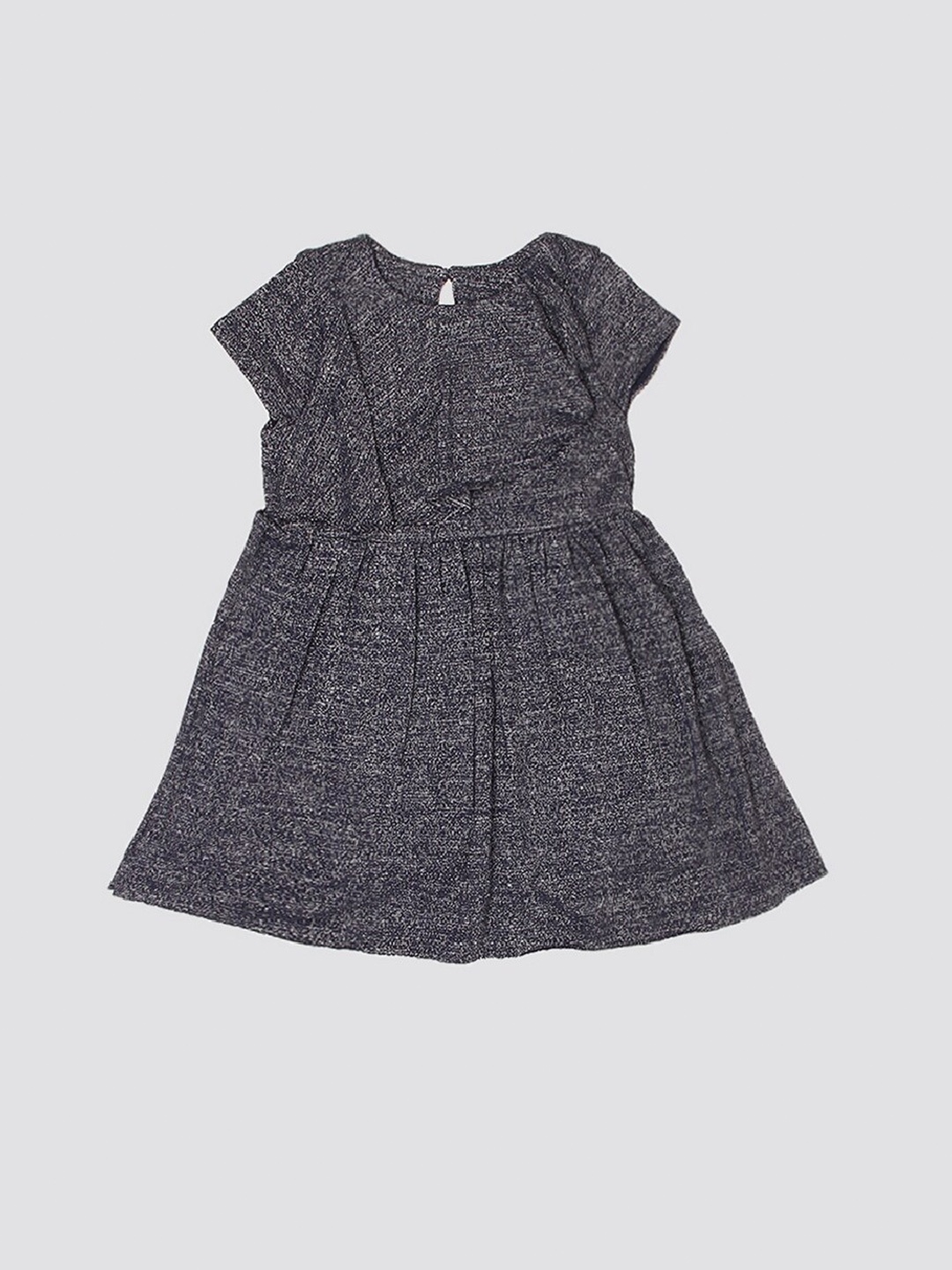 

mothercare Infant Girls Self Design A-Line Dress, Navy blue