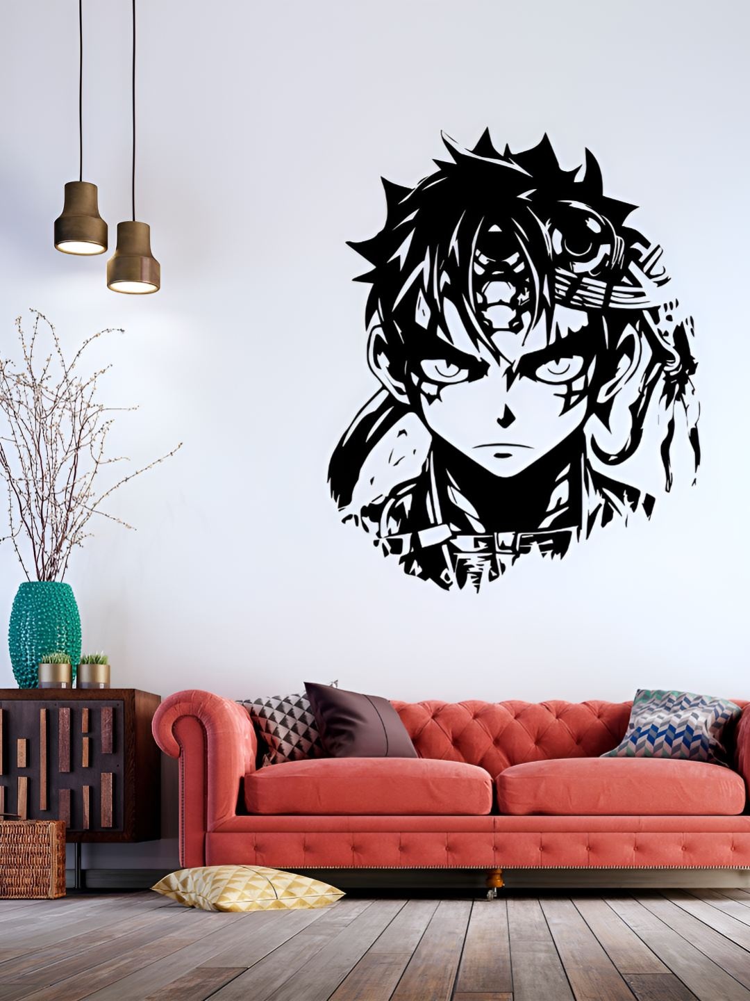 

CVANU Black Naruto Anime Self-Adhesive Wall Sticker