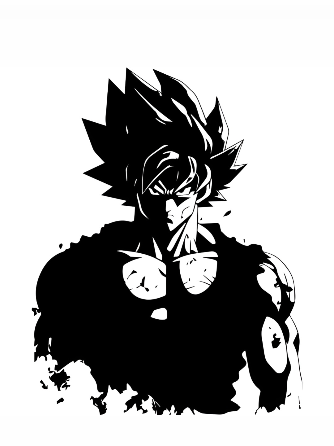 

CVANU Black Anime Character Self-Adhesive Wall Sticker