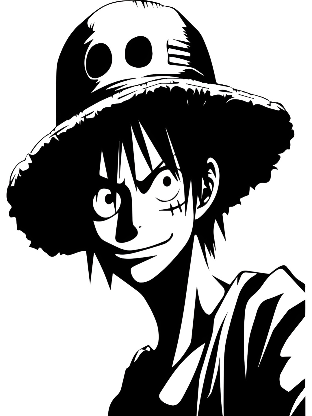 

CVANU Black Anime Character Self-Adhesive Wall Sticker