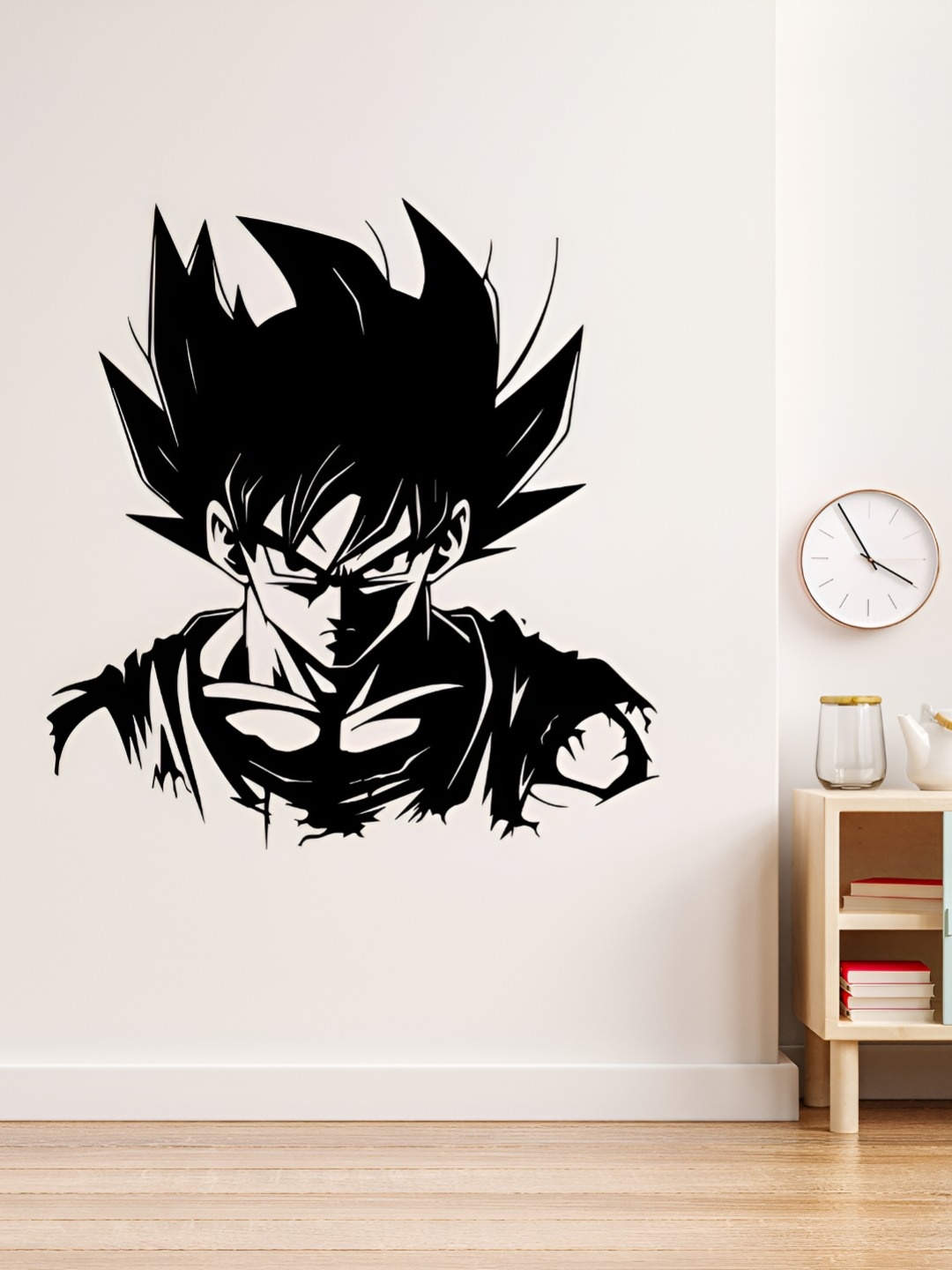 

CVANU Black Anime Character Self-Adhesive Wall Sticker