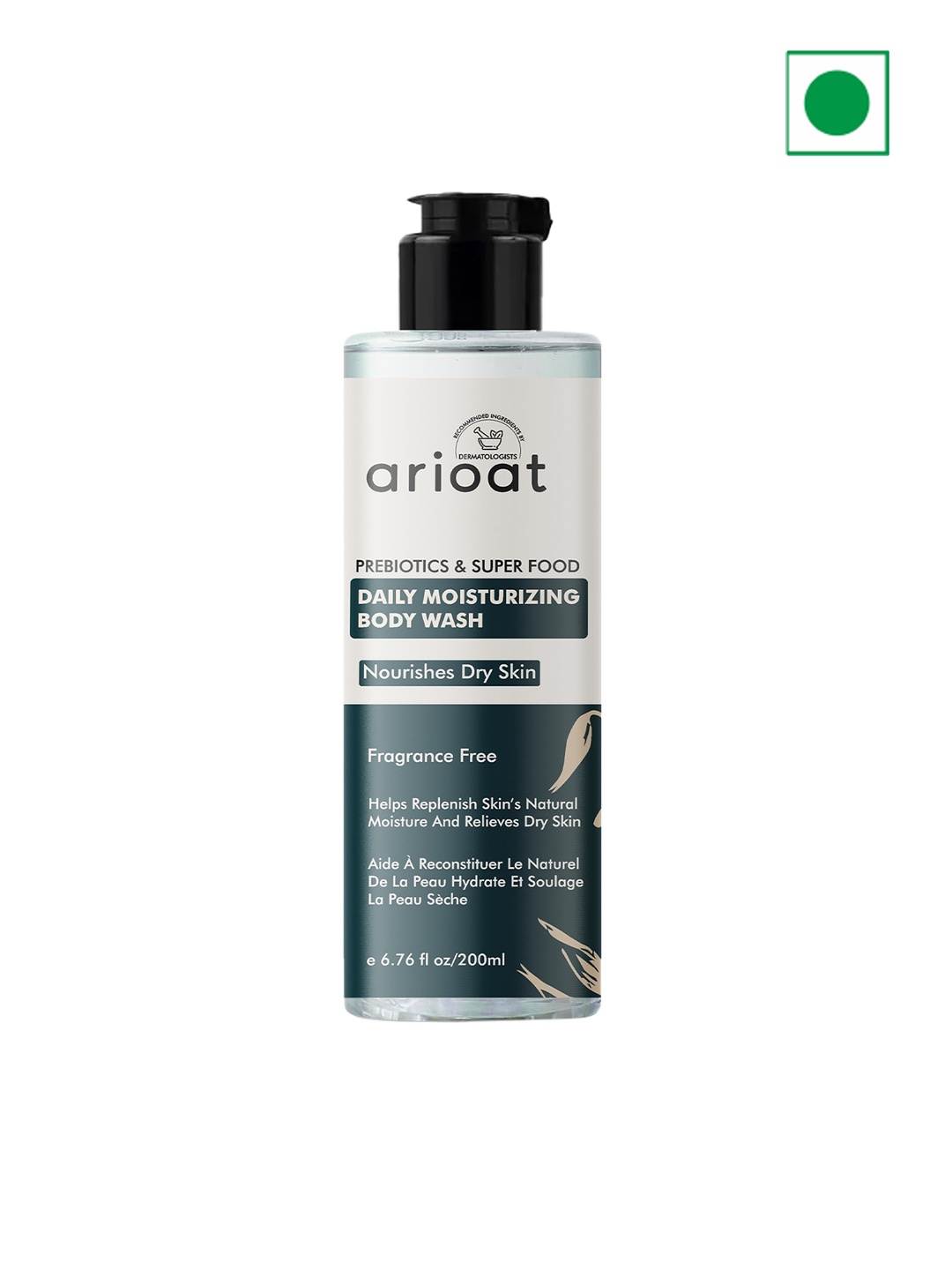 

The Love Co Arioat Daily Moisturizing Body Wash For Dry Skin With Soothing Oat - 200ml, White