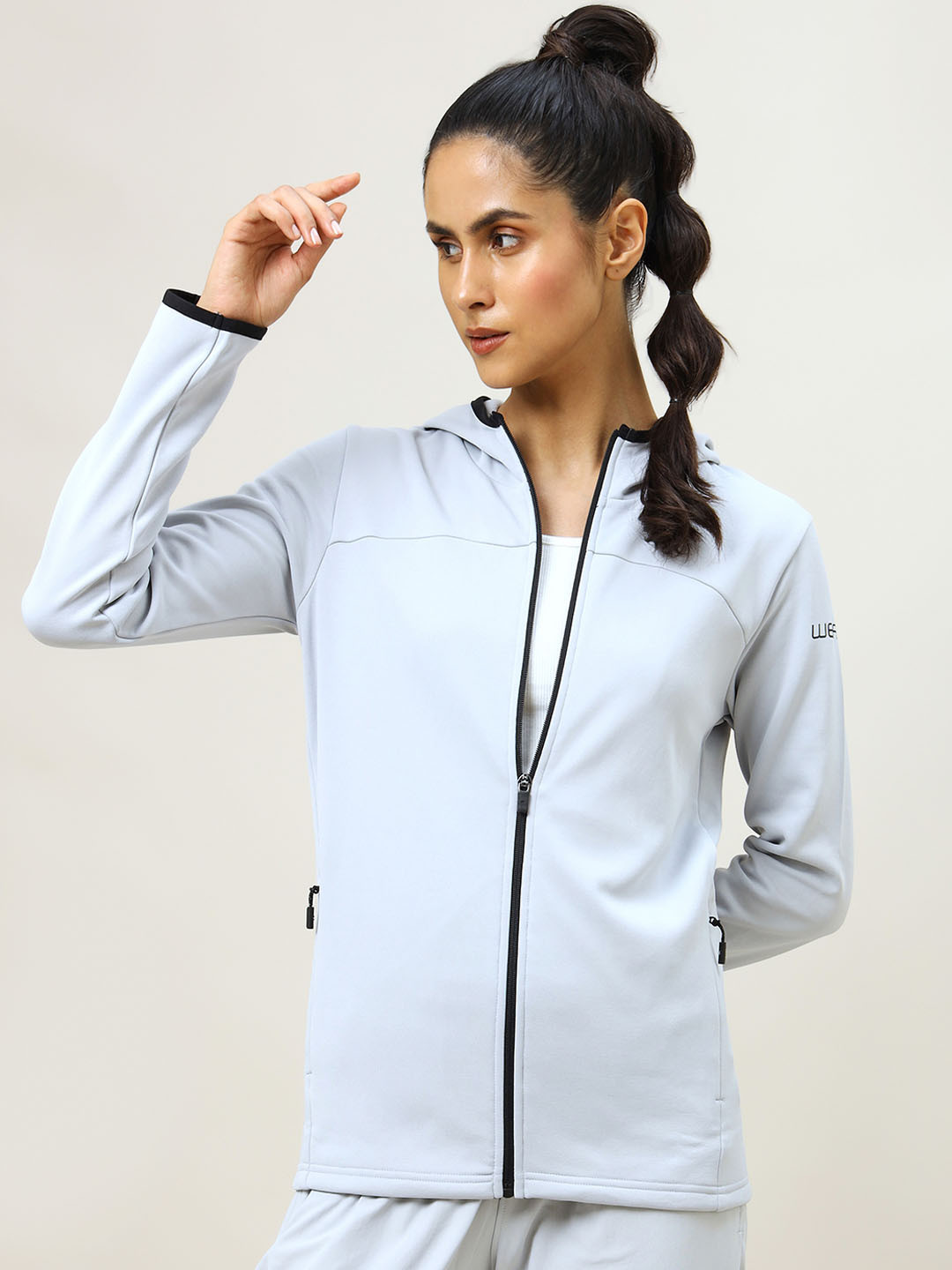 

Technosport Hooded Lightweight Antimicrobial Sporty Jacket, Blue