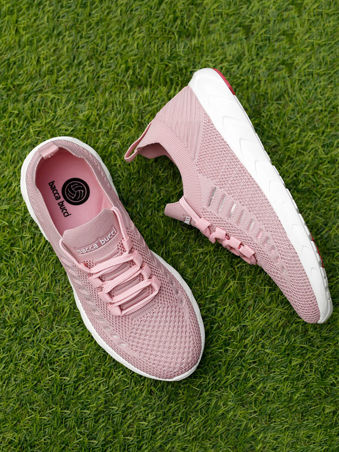 

bacca bucci Women FISHJET Mesh Guidance Line Training or Gym Shoes, Pink