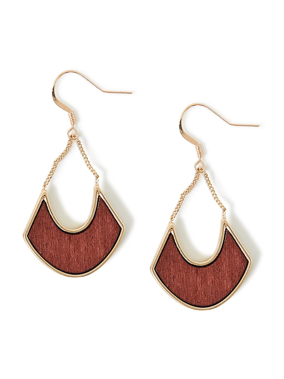 

Accessorize Geometric Shaped Drop Earrings, Gold