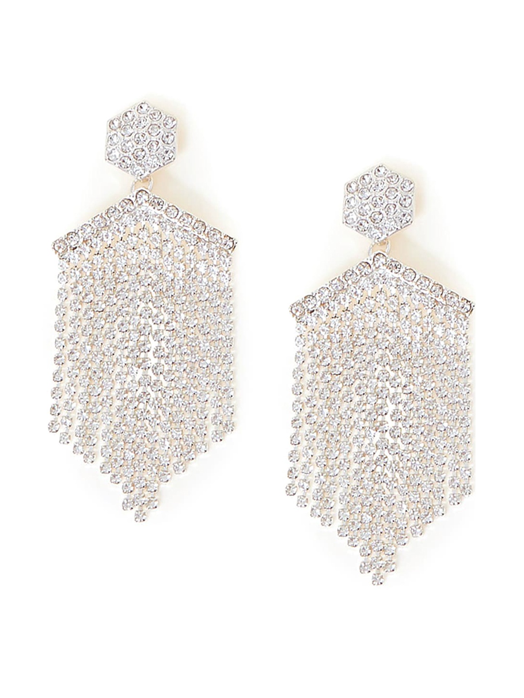 

Accessorize Silver-Plated Contemporary Tasselled Drop Earrings