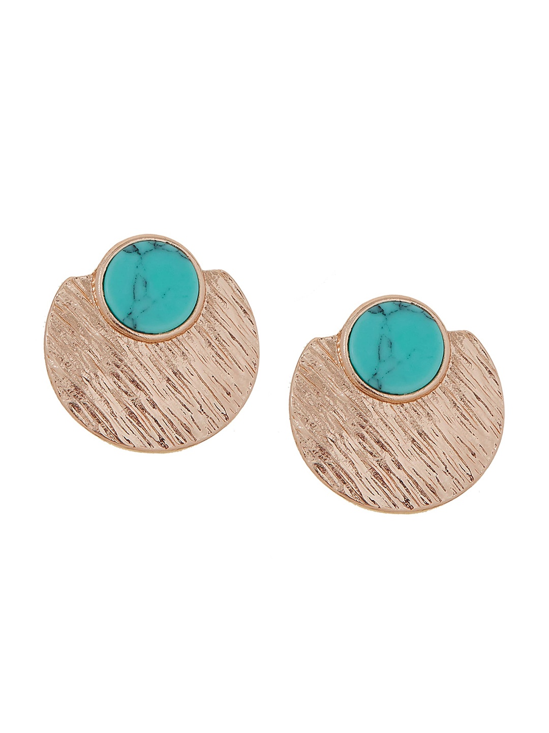 

Accessorize Stone-Studded Circular Stud Earrings, Gold