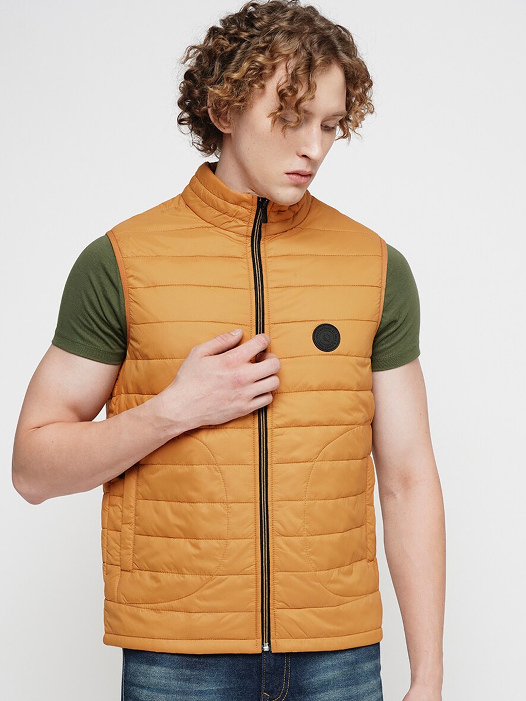 

Jack & Jones Mock Collar Padded Jacket, Yellow