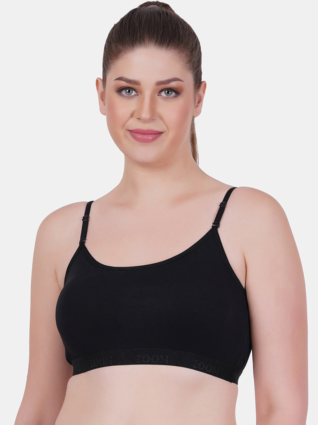 

Reveira Dry Fit Workout Bra Medium Coverage Lightly Padded Seamless High Support, Black